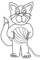 cat coloring page